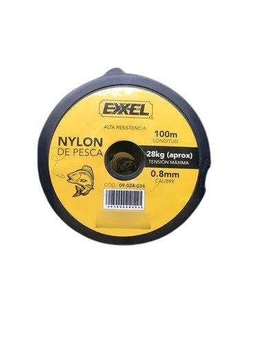 Nylon de pesca 0.8mm x 100m Exxel 60lb ref 09-024-034