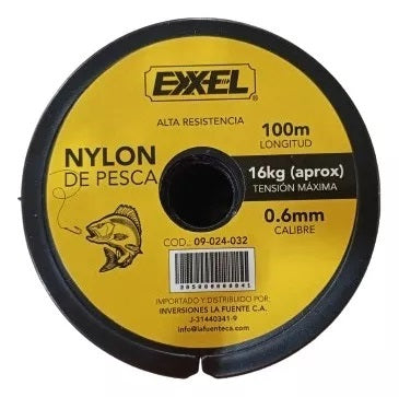 Nylon de pesca 0.5mmx100m 20lb Exxel ref 09-024-031