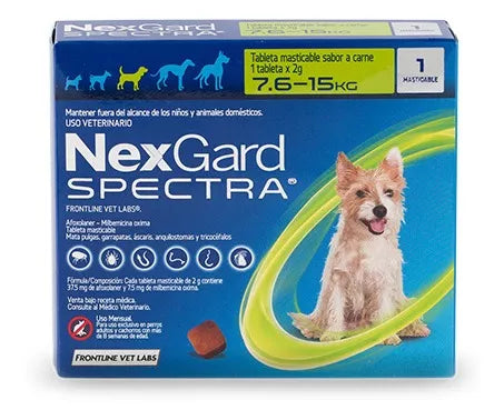 Nexgard spectra int/ext 7.5-15 kg ref nexspevtra7.6