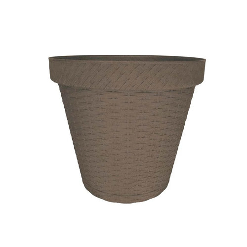 Maceta redonda Terragave color tierra 24,89cm ref tamrrd2514