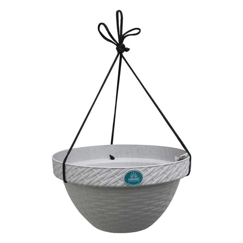 Maceta red colgante rattan Terragave color luna 26,42 cm ref tamrco2612