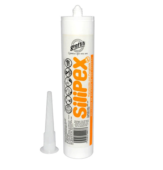 Sellador de silicona uso profesional Silipex neutral 290cm ref 1021303014