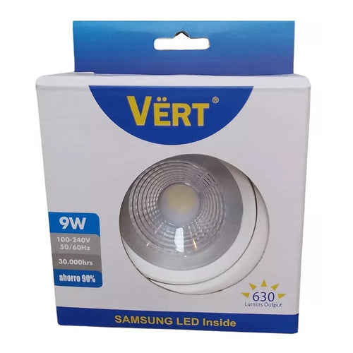 Bombillo dicroico led 9w ojo de buey Samsung led blanco con marco Vert ref ssc-96