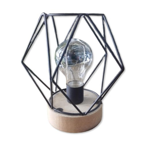 Lámpara led de mesa Decore 14,5x14,5x1 color negro ref n19-06034