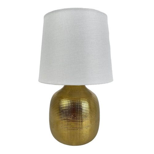 Lámpara mesa 17x17x28.5cm golden surtido ref 541-491391/541-491392/541-491393/541-491390