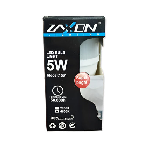 Bombillo diamante led 5w ac 85-265v 6500k Zaxon