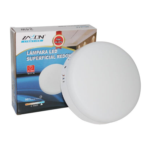 Lámpara led redonda superficial 24w Zaxon ref lpl-061