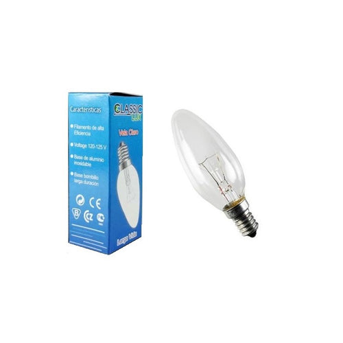 Bombillo led vela claro 6w e12 6500k 85-265v ref bi-l39-3