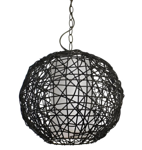 Lámpara techo colgante rattan 1xe27-40w ref 6461br