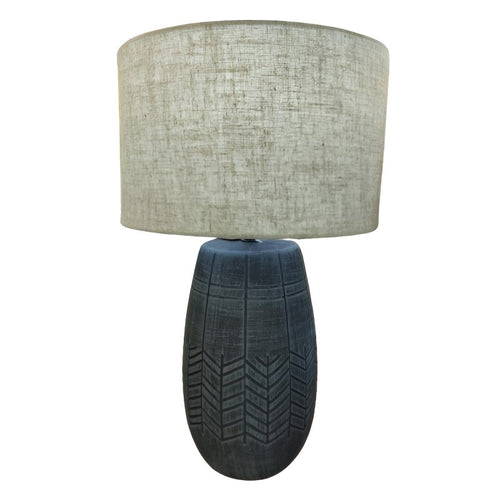 Lámpara de mesa gris/azul