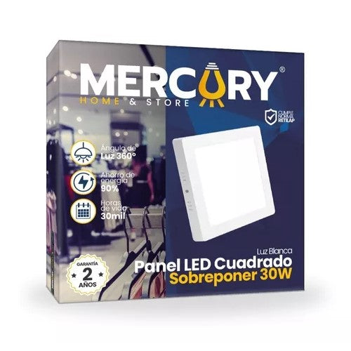 Panel sobreponer cuadrado 30w 10