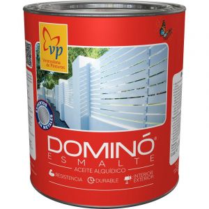 Pintura Dominó esmalte brillante color chocolate galón ref 50000005