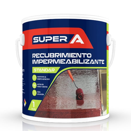 Recubrimiento impermeabilizante estándar Super A color azul galón