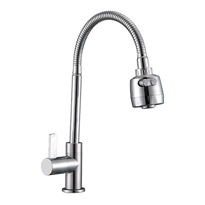 Grifería monomando para fregadero MA Faucet cuello flexible Ref met-431