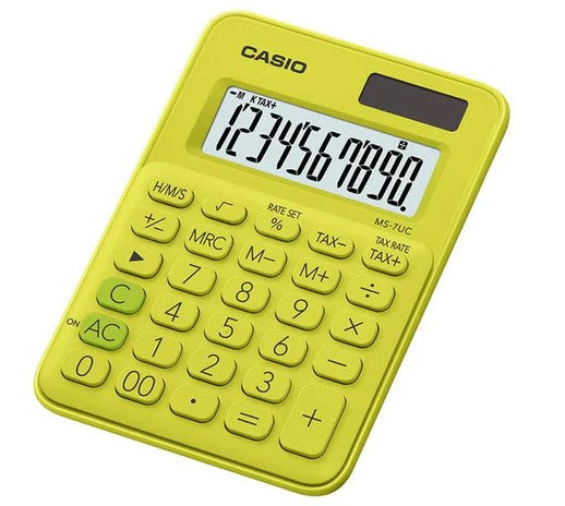 Calculadora de mesa Casio (bp) color amarillo Ref ms-7uc-yg